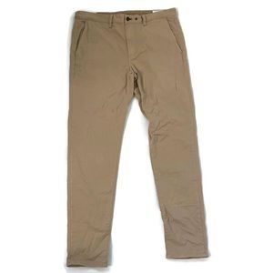 Rag & Bone Men’s Tan Khaki Straight Leg Pants, Size 38